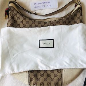 authentic* Gucci canvas Hobo